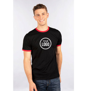 T-shirt de sport en tricot uni en gros, léger, respirant, 220g, 100% coton, doux, confortable, écologique, logo personnalisé imprimé - Product Image 2