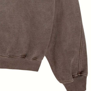 Sweat-shirt à capuche épais personnalisé avec logo OEM, 380 g/m², en polaire, unisexe, sweat-shirt à capuche hip-hop, lourd, 3D, à effet gonflé, pour femmes - Product Image 5