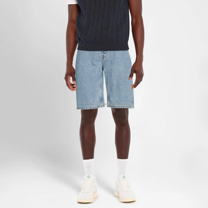 High Street personnalisé pour hommes Baggy respirant Denim Shorts Dark Distressed Streetwear Jeans avec poche brodée - Product Image 1