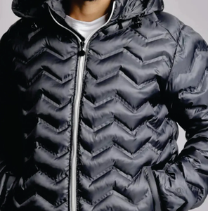 Veste d'hiver personnalisée en duvet de haute qualité pour hommes manteau d'hiver à capuche fantaisie à impression complète veste en duvet de luxe de créateur - Product Image 5