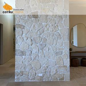 Dalles de pavés en pierre <span class=keywords><strong>calcaire</strong></span> classiques COTRUSTONE, dalles de pavés CRAZY PAVERS, dalles de travertin pour la décoration extérieure - Product Image 1
