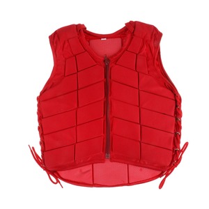 Red Horse Riding Safety Vest Unisex Sleeveless Breathable Polyester Material Solid Color Woven Design 2026 - Product Image 3