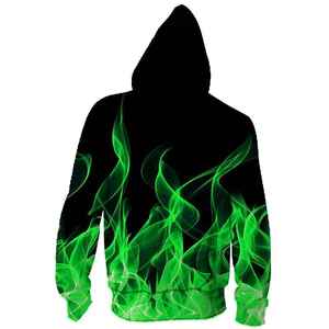 Sudaderas con capucha de sublimación de poliéster para hombre, venta al por mayor, Jersey 3D personalizado en blanco con cremallera, moda deportiva a granel, sudadera informal con capucha, ropa de sublimación - Product Image 2