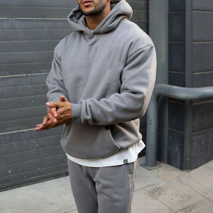 Chándal con logotipo personalizado unisex, conjunto de pantalones de chándal con capucha y diseño impreso bordado para invierno, ropa de calle para correr, Sudadera con capucha personalizada - Product Image 1