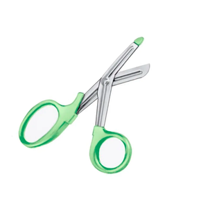 กรรไกรตัดผ้าพันแผลฉุกเฉินทำจากสเตนเลสขอบเรียบอุปกรณ์สำหรับการบาดเจ็บถนัดซ้าย - Product Image 6