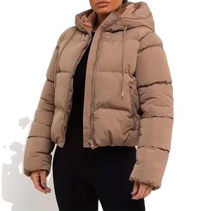 2025 New Hot Sale <b>Women</b> Hooded Puffer Jacket Shiny <b>Parka</b> Quilted Padded Coat Warm Outwear <b>Winter</b> Long <b>Women</b> Puffers Jackets - Product Image 1