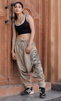 Pantalon Harem Léger Imprimé pour Femme 2025 – Taille Mi-Haute Élastique, Respirant et Séchage Rapide – Idéal Yoga, Danse et Fitness