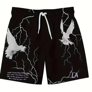 Pantalones Cortos Deportivos de Malla para Hombre, 100% Algodón, Secado Rápido, Anti-UV, para Gimnasio, Entrenamiento Casual, con Bolsillos con Cremallera, Transpirables - Product Image 1