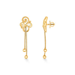 Pendientes de Perlas Vintage con Baño de Oro de 18K, Modelo Ascending Grace, para Mujer, Joyería para Bodas y Fiestas - Product Image 3