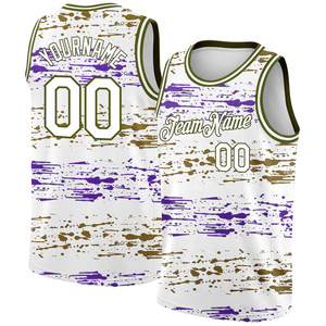 Ensemble de maillots de basket-ball personnalisés, uniformes unisexes à sublimation avec logo ou numéro, vêtements de basket-ball imprimés de grande taille - Product Image 6