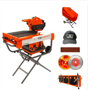 Sierra de Mampostería de Corte en Seco IQ-TS244-OPK de 2000W y 254mm (10 Pulgadas) de la Marca IQ Power Tools, Nueva y de Alta Calidad, con Mesa de Extensión y Accesorio para Aspiradora - Product Image 1