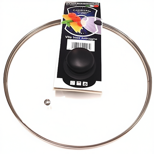 Ollas para Sopa y Caldo de Vidrio Metalsomma de 24 cm con Tapa Transparente Cromada 420 - Product Image 2