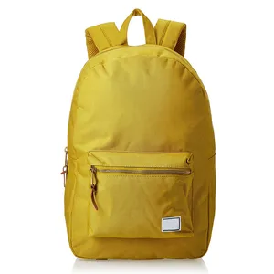 सबसे अच्छी गुणवत्ता OEM कीमत वापस पैक युवा बैग नई शैली बैग पैक पीला रंगा बहु पट्टियाँ सामने जेब कस्टम जिपर पैच