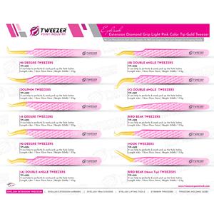 Pinzas para Pestañas Semicurvas de 90 Grados con Punta de Ultra Precisión y Control de Tensión Perfecto, Ecológicas, de Alta Elasticidad, con Logotipo Personalizado - Product Image 6