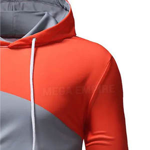 Sudaderas con Capucha y Cremallera de Moda para Hombre, 100% Algodón, Talla XS, con Logotipo Personalizado, Impresión Digital, Servicio OEM, Forro Polar de Secado Rápido - Product Image 3