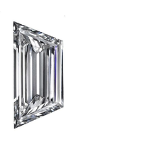 Sepasang Berlian Laboratorium Bentuk Trapesium 20 Pointer dengan Kejernihan VS dan Potongan Excellent untuk Pembuatan Perhiasan dari Gemver Diamond