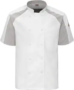 新款男女厨房服装餐厅厨师冬季工作服厨师制服2023