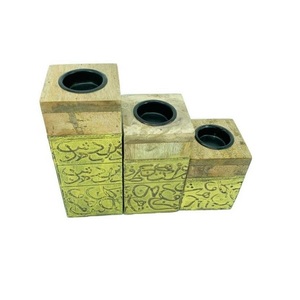Quemador de incienso árabe islámico de madera de venta directa de fábrica, forma cuadrada, quemador Bakhoor de tamaño personalizado en India - Product Image 4