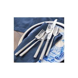 Juego de cubiertos martillados de acero inoxidable hechos a mano de 5 con pulido de espejo Juegos de Cubiertos de alta calidad para restaurante y hogar - Product Image 2