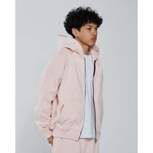 Custom Made High Quality <b>Zip</b> up <b>Men's</b> <b>Hoodie</b> 100% Cotton <b>Pocket</b> Design Screen Printing Plain Pullover Zipper <b>Hoodie</b> For <b>Men</b> - Product Image 6