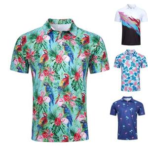 โลโก้แบบกำหนดเอง โพลีเอสเตอร์ 100% เสื้อผู้ชาย พิมพ์ลายดิจิทัล แห้งเร็ว สำหรับกีฬา เทนนิส กอล์ฟ พิคเคิลบอล - Product Image 4