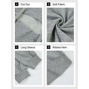 Sweat-shirts à capuche de haute qualité, personnalisés, décontractés, pull personnalisé, dernier design tendance pour femmes, sweat-shirts à capuche - Product Image 6