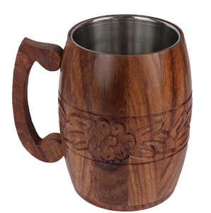 ถ้วยกาแฟไม้หรูหราทำด้วยมือบนโต๊ะอาหารคลาสสิกที่ไม่ซ้ำกันคุณภาพดีที่สุดสำหรับดื่มสำหรับงานแต่งงาน - Product Image 6