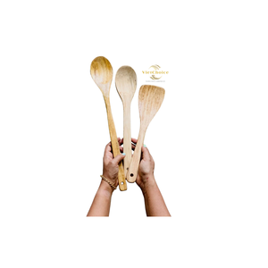 Market Favorite Classic Gold Plated <b>Mirror</b> Finish <b>Bamboo</b> Spoon Eco-Friendly Kitchen Tool for Home Hotel Restaurant Use - Product Image 1