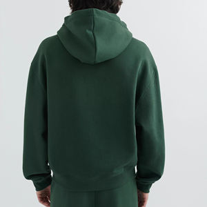 Ensemble sweat-shirt à capuche zippé et pantalon de survêtement de haute qualité pour hommes Survêtement décontracté en chenille brodée écologique pour un usage quotidien - Product Image 3