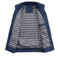 Blouson Bomber Décontracté en Toile Unie pour Homme, Col Montant, Imperméable et Coupe-Vent, Haute Qualité, OEM, Vente en Gros Personnalisée