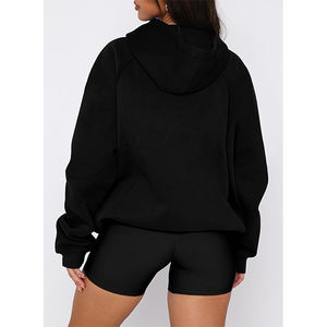 <b>Womens</b> Oversized Hoodie <b>Quarter</b> <b>Zip</b> Pullover Sweatshirt Hoodies <b>Women</b> Clothing Casual Hoodie for Winter - Product Image 2