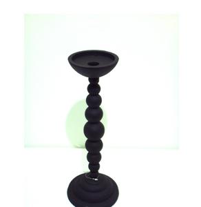 Soporte de pilar de vela de aluminio decorativo de nuevo diseño, soporte de vela de estilo moderno de Color negro para decoración de Halloween - Product Image 2