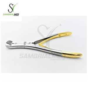Nouveau A + Premium Quality TC Pin & Wire Cutter Taille 24cm Pince Courbe Double Action Plaqué Or Instruments Orthopédiques - Product Image 1