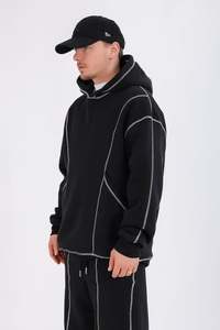 Sudadera con Capucha Extra Grande Personalizada OEM, 100% Algodón Felpa, para Hombre, con Logotipo Bordado, Oferta de Calidad al por Mayor, Invierno 2024 - Product Image 3