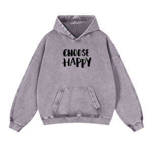 Venta al por mayor de lujo 100% algodón Terry Sudadera con capucha de gran tamaño personalizado lavado ácido Diseño impresión digital para la ropa de invierno de los hombres - Product Image 4