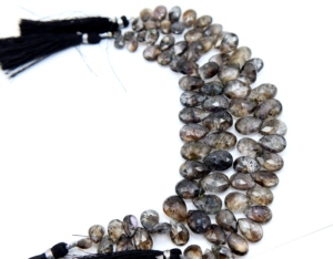 Naturel Super Sept Améthyste Rutile À Facettes Trillion Forme Perles Améthyste Rutile Perles De Pierres Précieuses 8 Pouces Superbe Qualité - Product Image 2