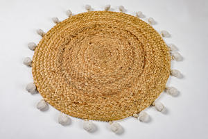 Mantel Individual de Yute Trenzado de 40 x 40 cm, Ecológico, para Mesa de Comedor, Venta al por Mayor, Exportación, Natural - Product Image 2