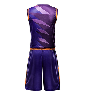 Tenues de sport pour hommes personnalisées OEM, 100% polyester, séchage rapide, ensembles de maillots de basket-ball de haute qualité pour équipe, taille plus - Product Image 3