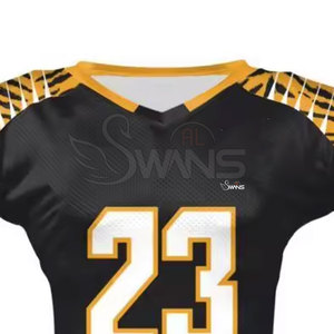 เสื้อฟุตบอลอเมริกันสไตล์ใหม่ ระบายอากาศได้ดี แขนสั้น แห้งเร็ว คุณภาพสูง ออกแบบได้ตามต้องการ ขายออนไลน์ - Product Image 5