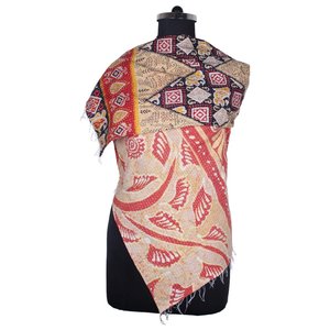 Kantha Work Cotton Handmade Vintage Style <b>Scarf</b> Trendy Design for Girls SC1044 <b>Scarf</b> Vintage Kantha Hand Stitched Cotton Allover - Product Image 4