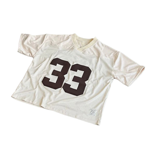 Articlo เสื้อถักโอเวอร์ไซส์ใส่ได้ทั้งชายและหญิง, เสื้อครอปสตรีทแวร์ดีไซน์ผ้าตาข่ายเสื้อเอวลอยป้องกันการเกิดคราบสำหรับอินเทรนด์ - Product Image 4