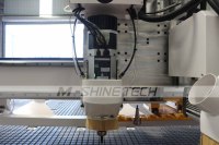 Routeur CNC ATC pour le bois avec fonction de nesting et scie, table de travail étendue pour atelier de meubles, nesting de MDF, mélamine et panneaux de particules