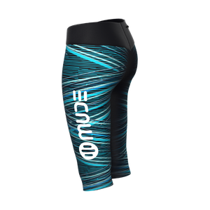 Medias hasta la rodilla con estampado digital geométrico para mujer, elásticas, de nailon, finas, transparentes, XL, largas - Product Image 1