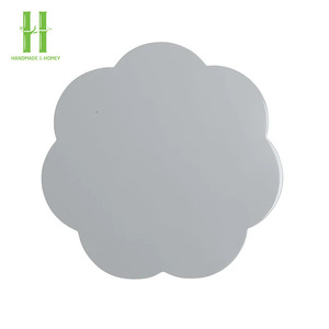 BEST SELLER OEM Lacquer <b>Placemat</b> Handpainted Lacquer Serving Tray Scalloped Tray Table Centerpieces Decoration Handmade - Product Image 3