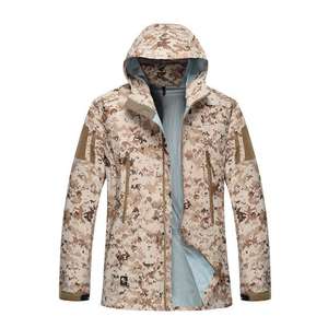 Vestes d'hiver imperméables et silencieuses pour hommes, à coque souple, camouflage de chasse et de pêche, coupe-vent respirantes, collection Vietnam Rain - Product Image 5