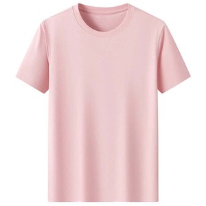 เสื้อยืดคอกลมผู้ชายแบรนด์แฟชั่นคลาสสิก สวมใส่สบาย ผลิตจากผ้าถักผสมโพลีเอสเตอร์/คอตตอน สีพื้น สามารถปรับแต่งได้ - Product Image 2