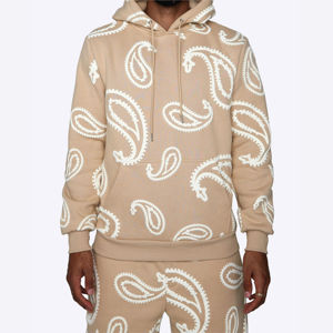 OEM Sweats à capuche thermiques bleu royal de la plus haute qualité coupe régulière 100% pull en molleton de coton Streetwear sweats à capuche à impression bouffante pour hommes - Product Image 2