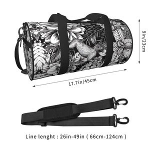 Sac polochon de sport en nylon de voyage avec logo personnalisé grand sac polochon de sport léger personnalisé à la mode en vente - Product Image 3