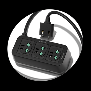 Bremounta 16A 230V Black Power Strip with 4 <b>Sockets</b> 1.5m Cable H05VV-F 1.5mm - Product Image 3