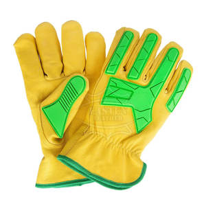 Nouvelle arrivée Gants de sécurité haute qualité fabriqués au Pakistan Gants en cuir résistants aux coupures pour la vente en ligne - Product Image 4